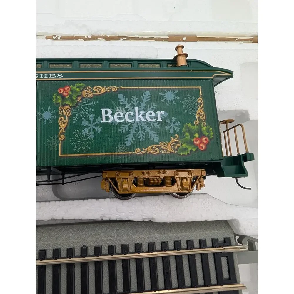 Hawthorne Village 2014 Happy Holidays-All Good Wishes Baggage Car Personalized